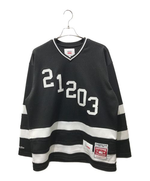 SUPREME（シュプリーム）SUPREME (シュプリーム) WTAPS (ダブルタップス) Mitchell & Ness Hockey Jersey 21AW  ブラック サイズ:Lの古着・服飾アイテム