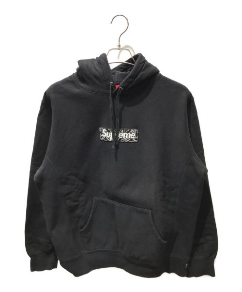 SUPREME（シュプリーム）SUPREME (シュプリーム) Bandana Box Logo Hooded Sweatshirt ブラック サイズ:Ⅼの古着・服飾アイテム