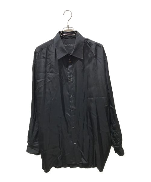 DRESSEDUNDRESSED（ドレスドアンドレスド）DRESSEDUNDRESSED (ドレスドアンドレスド) オーバーサイズ長袖シャツ DUW20115 ブラック サイズ:XLの古着・服飾アイテム