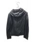 HELMUT LANG (ヘルムートラング) レザーフーデットジャケット ブラック サイズ:M：10000円