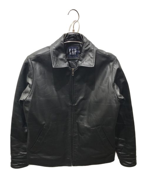GAP（ギャップ）GAP (ギャップ) レザージャケット　00s OLD GAP ブラック サイズ:XSの古着・服飾アイテム