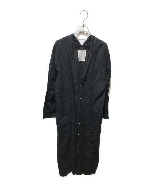 BEARDSLEY（ビアズリー）BEARDSLEY (ビアズリー) リネンワンピース ブラック サイズ:Fの古着・服飾アイテム