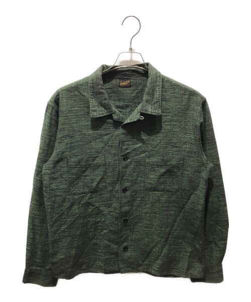 TENDERLOIN（テンダーロイン）TENDERLOIN (テンダーロイン) オープンカラーシャツ グリーン サイズ:Mの古着・服飾アイテム
