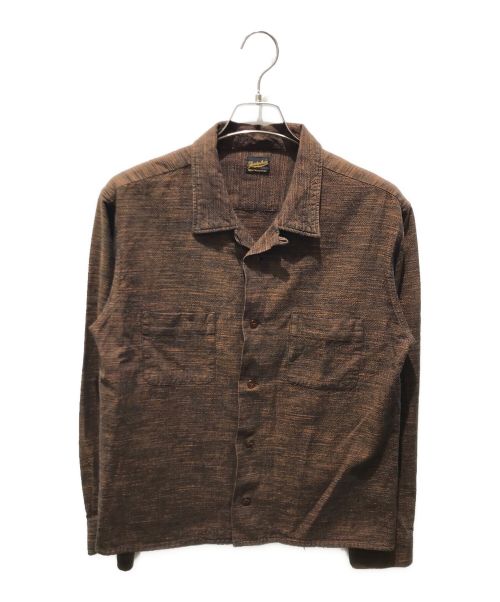 TENDERLOIN（テンダーロイン）TENDERLOIN (テンダーロイン) オープンカラーシャツ ブラウン サイズ:Mの古着・服飾アイテム