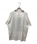 MM6 Maison Margielaエムエムシックス メゾンマルジェラ）の古着「オーバーサイズロゴTシャツ　S52GC0150」｜ホワイト