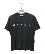 MARNIマルニ）の古着「ロゴプリントTシャツ　HUMU0143P0」｜ブラック