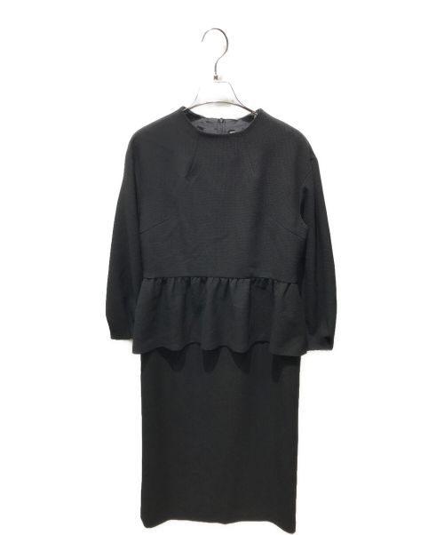 SOIR PERLE（ソワール ペルル）SOIR PERLE (ソワール ペルル) フォーマルワンピース ブラック サイズ:38 未使用品の古着・服飾アイテム