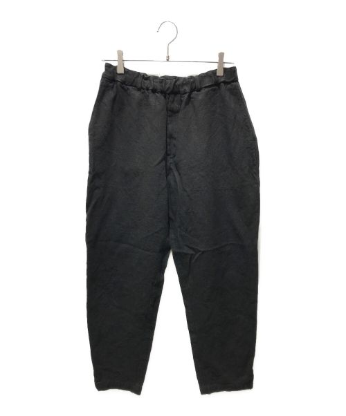 MITTAN（ミッタン）MITTAN (ミッタン) 亜麻苧麻パンツ ブラック サイズ:2の古着・服飾アイテム