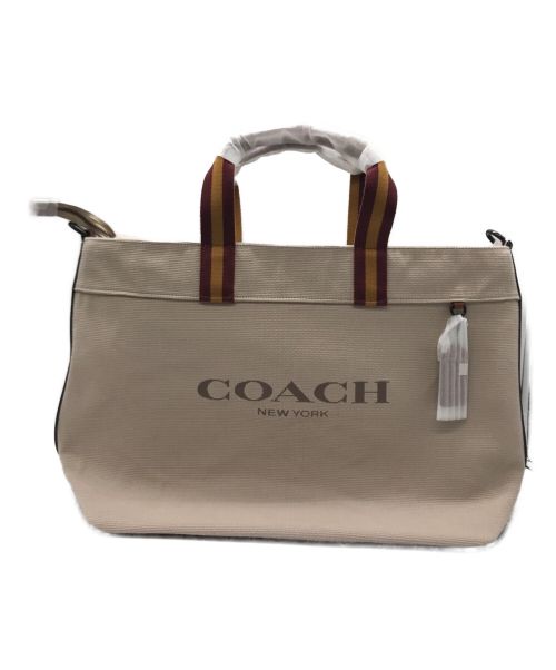 COACH（コーチ）COACH (コーチ) 2WAYキャンバストートバッグ　CJ486 ベージュの古着・服飾アイテム