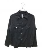 POST O'ALLSポストオーバーオールズ）の古着「E-Z cruz Shirt R　2214R-CC2」｜ブラック