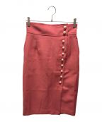 Pinky & Dianneピンキーアンドダイアン）の古着「パールアクセントスカート」｜ピンク