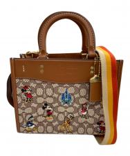 COACH (コーチ) DISNEY (ディズニー) 2WAYショルダーバッグ ブラウン