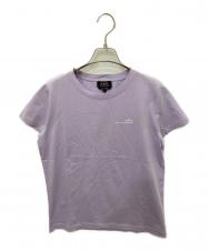 A.P.C. (アーペーセー) ロゴプリント半袖Tシャツ パープル サイズ:ｓ