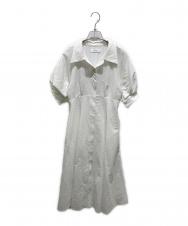 HER LIP TO (ハーリップトゥ) Vienna Volume Sleeve Shirt Dress ホワイト サイズ:Ｍ