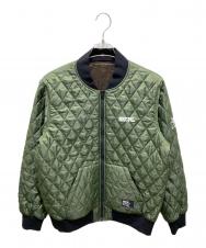 BACK CHANNEL (バックチャンネル) REVERSIBLE QUILTING JACKET カーキ×ブラウン サイズ:記載なしの為実寸参照