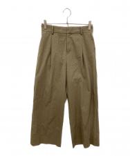 DEUXIEME CLASSE (ドゥーズィエム クラス) Co/Ny Wide パンツ オリーブ サイズ:34