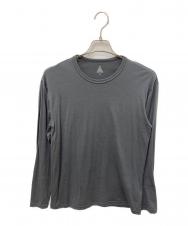 HERENESS (ヒアネス) SMOOTH WOOL T-SHIRT LONG SLEEVE 2 グレー サイズ:XS