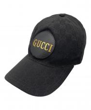 GUCCI (グッチ) GGキャンバス ベースボールキャップ ブラック