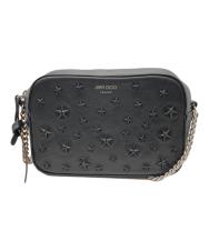 JIMMY CHOO (ジミーチュウ) LULLABY　スタッズチェーンショルダーバッグ ブラック
