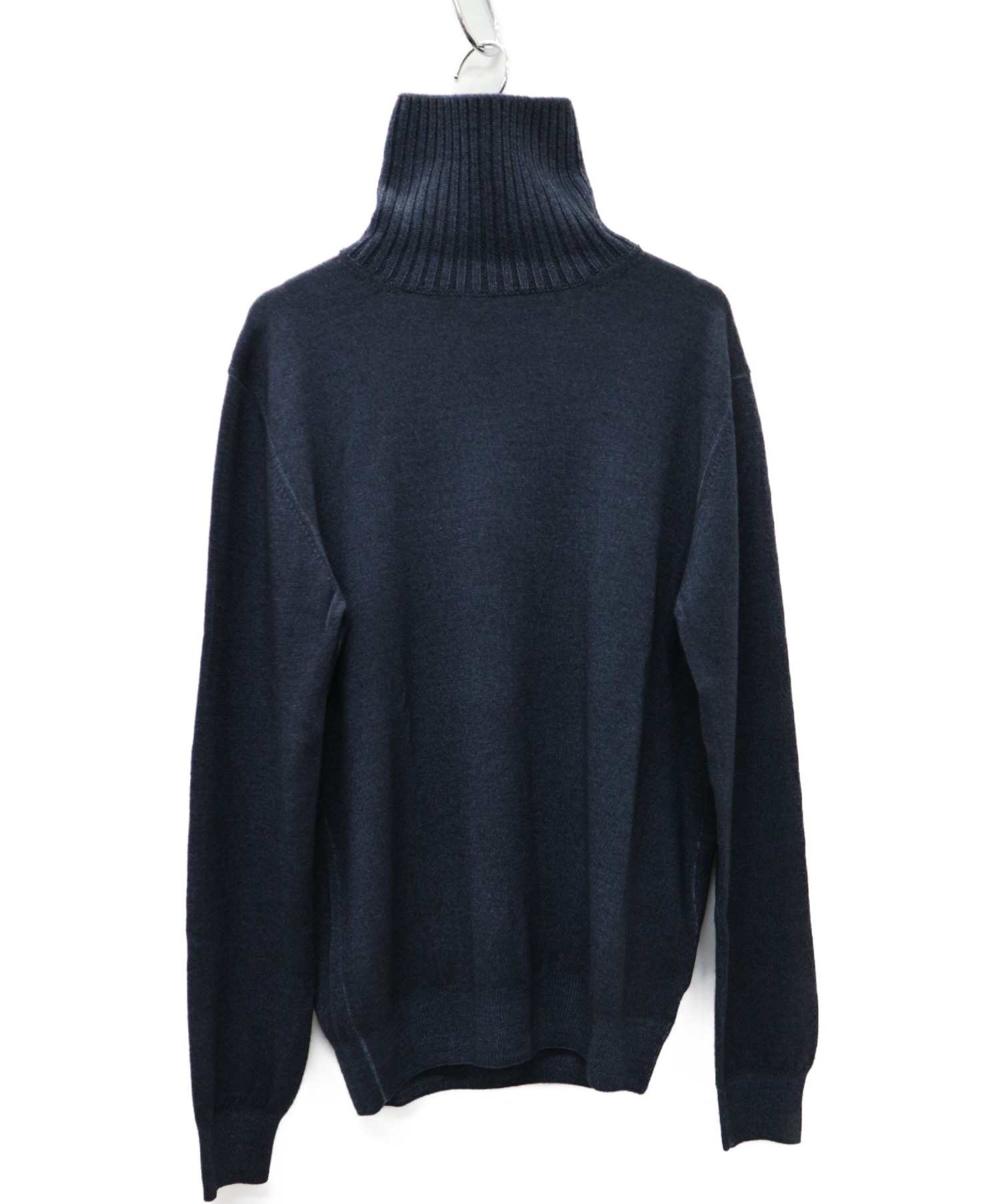 中古 古着通販 Cruciani クルチアーニ 27ゲージ 9ゲージ ウールソリッドタートルネックニット インディゴ サイズ 48 Cu094a D01f6v ブランド 古着通販 トレファク公式 Trefac Fashion