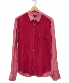 COMME des GARCONS HOMME（コムデギャルソン オム）の古着「ガーメントダイL/Sシャツ」｜ピンク