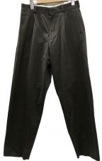 YAECA（）の古着「CHINO CLOTH PANTS TUCK TAPERED パンツ」｜カーキ