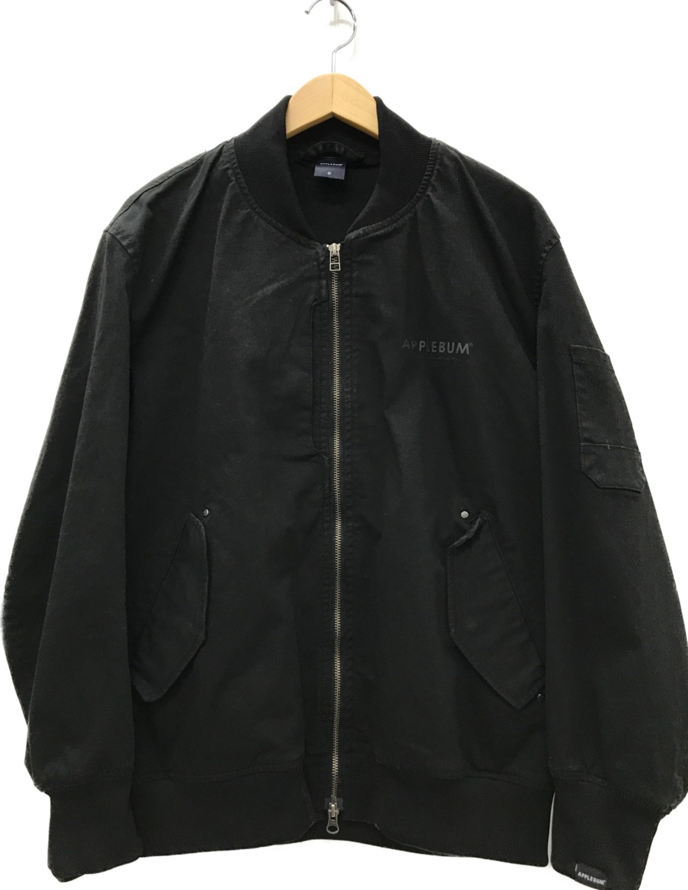 【中古・古着通販】APPLEBUM (アップルバム) "One Love" MA-1 Jacket ブラック サイズ:XL｜ブランド・古着通販