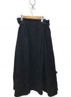 Y's（）の古着「ウールデザインスカート」｜ブラック