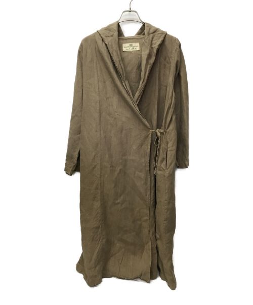 nest Robe（ネストローブ）nest Robe (ネストローブ) リネンフーデッドコート ブラウン サイズ:表記無しの古着・服飾アイテム