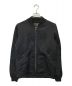 Hysteric Glamour（ヒステリックグラマー）の古着「バックロゴ刺繍サテンMA-1ジャケット」｜ブラック