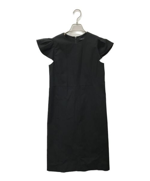 YOKO CHAN（ヨーコチャン）YOKO CHAN (ヨーコチャン) フリル袖ワンピース ブラック サイズ:38の古着・服飾アイテム
