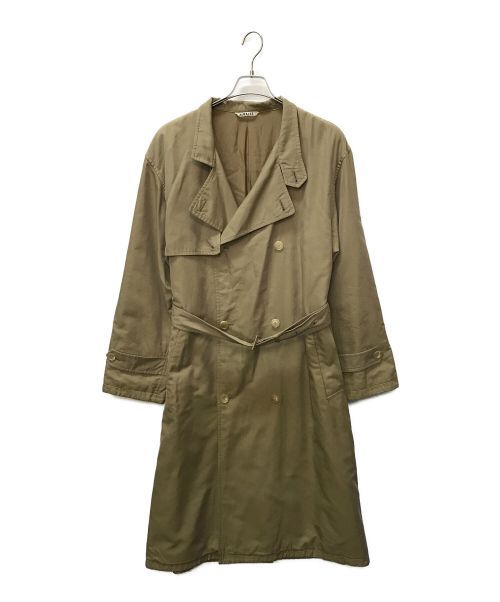 WASHED FINX CUPRO TWILL LONG COAT 