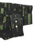 中古・古着 PLEASURES (プレジャーズ) ロゴプリントデニムジャケット ブラック×グリーン サイズ:XL：4800円