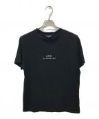 A.P.C.アーペーセー）の古着「ロゴ刺繍Tシャツ」｜ブラック