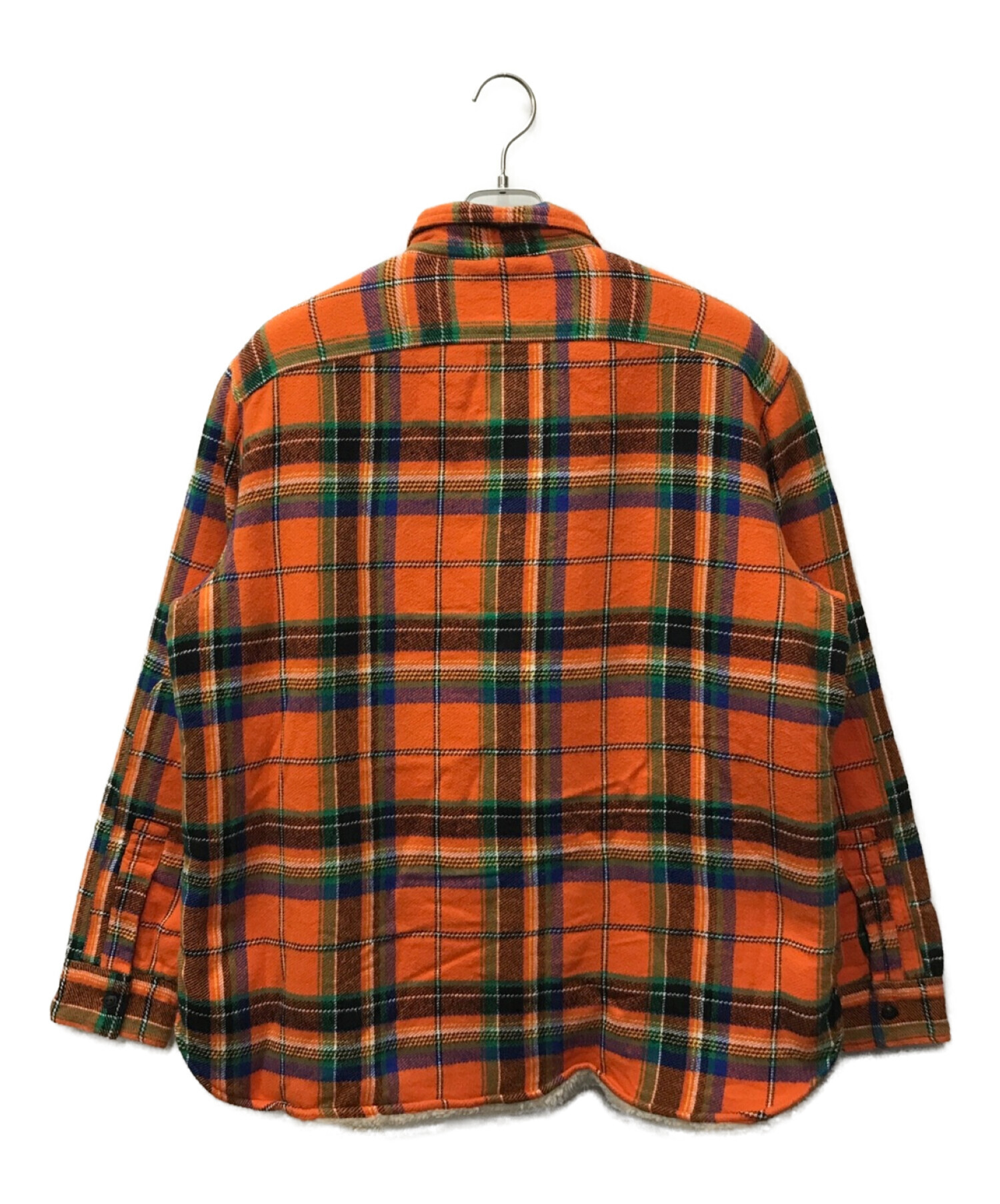 POLO RALPH LAUREN (ポロ・ラルフローレン) ブロックチェック シャツジャケット オレンジ サイズ:L 未使用品
