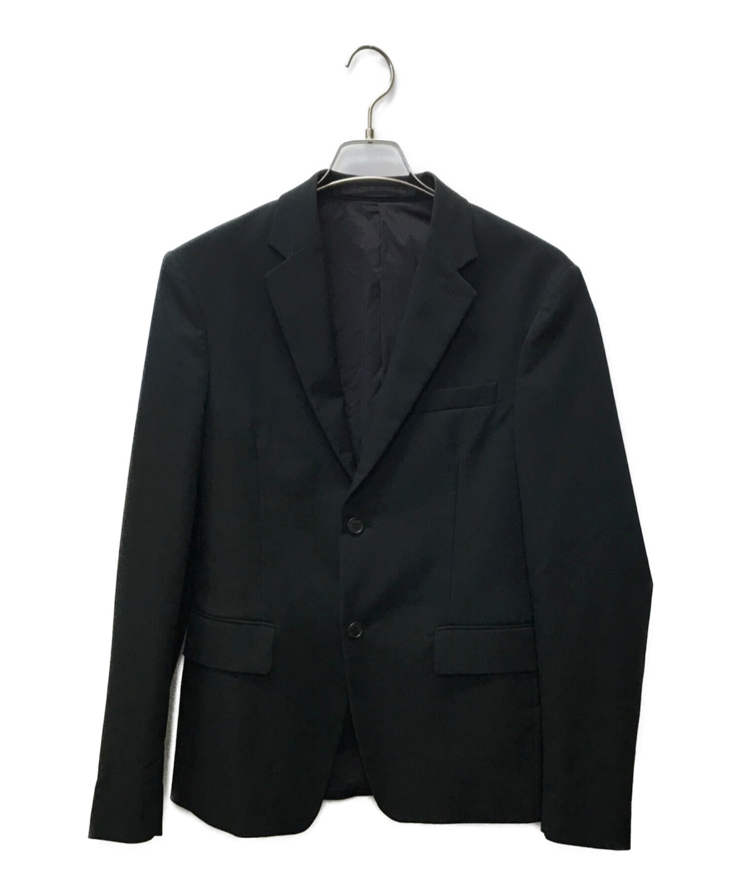 PRADA (プラダ) テーラードジャケット ブラック サイズ:46