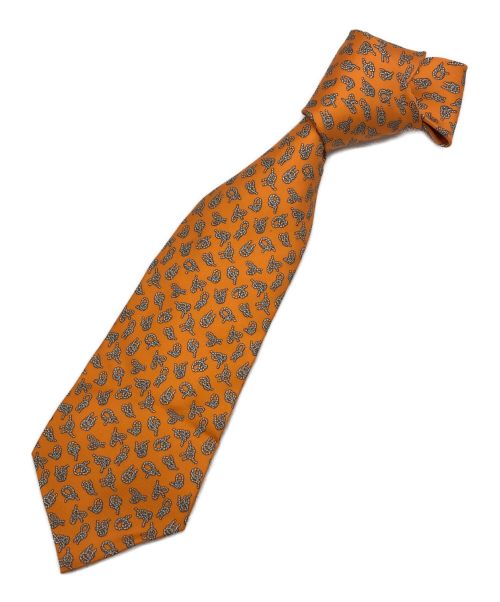 HERMES（エルメス）HERMES (エルメス) ネクタイ オレンジ サイズ:　の古着・服飾アイテム