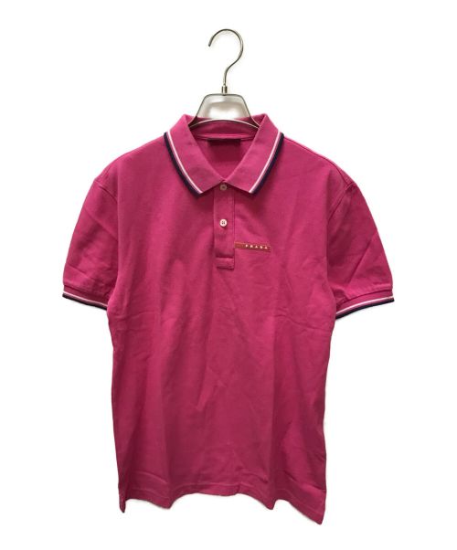 PRADA（プラダ）PRADA (プラダ) ポロシャツ ピンク サイズ:Mの古着・服飾アイテム