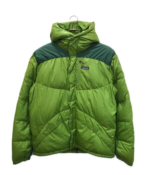 Patagonia（パタゴニア）Patagonia (パタゴニア) フーデッドダウンジャケット グリーン サイズ:Mの古着・服飾アイテム