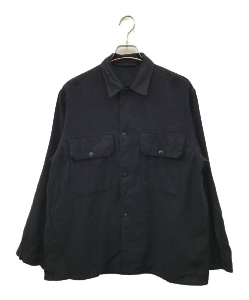 COMOLI（コモリ）COMOLI (コモリ) カシミア和紙 C.P.O シャツジャケット ネイビー サイズ:1の古着・服飾アイテム