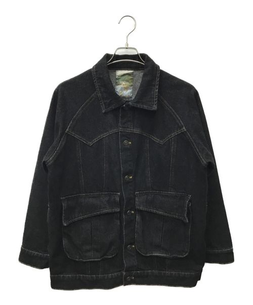 B BALLSY（ボールジィ）B BALLSY (ボールジィ) military denim jacket インディゴ サイズ:FREEの古着・服飾アイテム