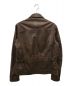 massimo Dutti (マッシモドゥッティ) Tumbled leather jacket with pockets レザージャケット ブラウン サイズ:M：5800円