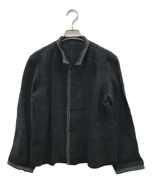 JURGEN LEHL（ヨーガンレール）JURGEN LEHL (ヨーガンレール) リネンジャケット ブラック サイズ:Mの古着・服飾アイテム