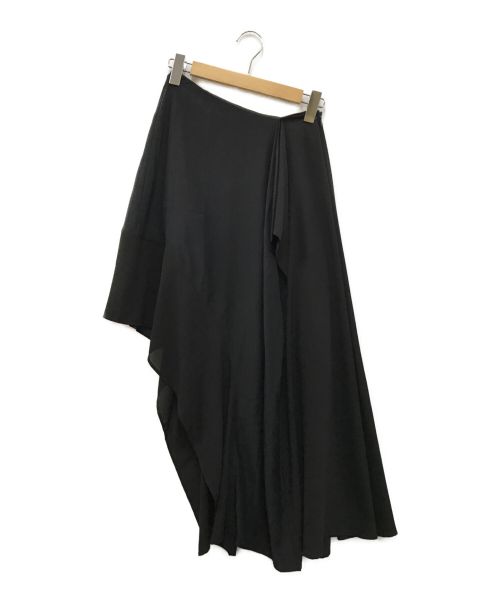 Acne studios（アクネ ストゥディオス）Acne studios (アクネストゥディオス) シルクデザインスカート ブラック サイズ:34の古着・服飾アイテム