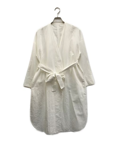 ENFOLD（エンフォルド）ENFOLD (エンフォルド) Paper Linenコート ホワイト サイズ:36の古着・服飾アイテム