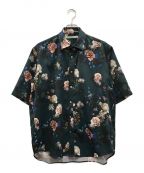 JOHN LAWRENCE SULLIVANジョンローレンスサリバン）の古着「総柄Flower S/S Shirt」｜グリーン