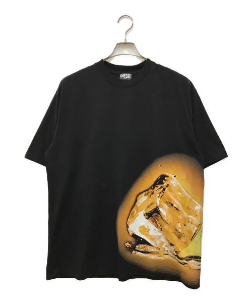 DIESEL（ディーゼル）DIESEL (ディーゼル) T-WASH-D1 プリントTシャツ ブラック サイズ:Lの古着・服飾アイテム