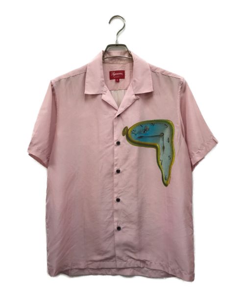 SUPREME（シュプリーム）SUPREME (シュプリーム) The Persistence Of Memory Silk S/S Shirt ピンク サイズ:Sの古着・服飾アイテム