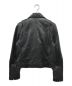 Adam et Rope (アダムエロペ) ラムレザーライダースジャケット ブラック サイズ:36：6000円