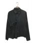 yohji yamamoto+noir（ヨウジヤマモトプリュスノアール）の古着「プリーツデザインシャツ」｜ブラック